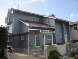 施工事例：宗像市泉ヶ丘Ｈ様邸外壁・屋根塗装工事