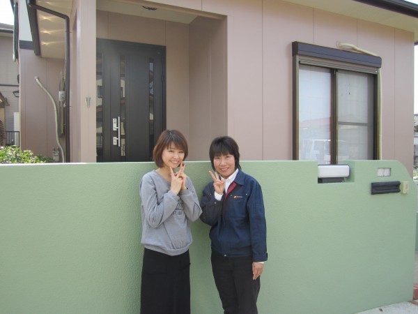 お客様の声：色決めから施工まで全て丁寧にやって頂きました。　仮面ライダー楽しかった！