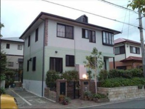施工事例：遠賀郡岡垣町公園通りＩ様邸外壁・屋根塗装工事