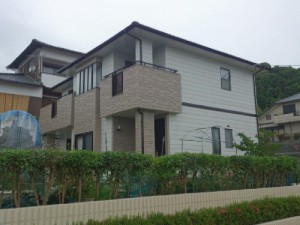施工事例：宗像市天平台Ｉ様邸外壁・屋根塗装工事