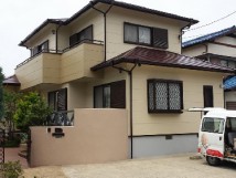 施工事例：糟屋郡志免町片峰中央M様邸外壁・屋根塗装工事