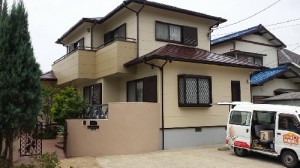 施工事例：糟屋郡志免町片峰中央M様邸外壁・屋根塗装工事