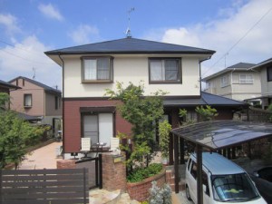 施工事例：宗像市自由ヶ丘南Ｎ様邸外壁・屋根塗装工事