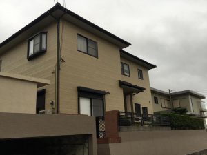 外壁塗装のひととき♪♪「感謝のかべ」宗像市自由ヶ丘にて