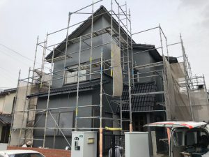 宗像市外壁塗装中♪♪