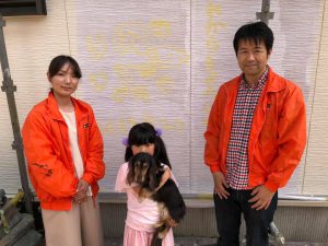 宗像市外壁塗装☆宗像市青葉台にて「感謝のかべ」♪♪