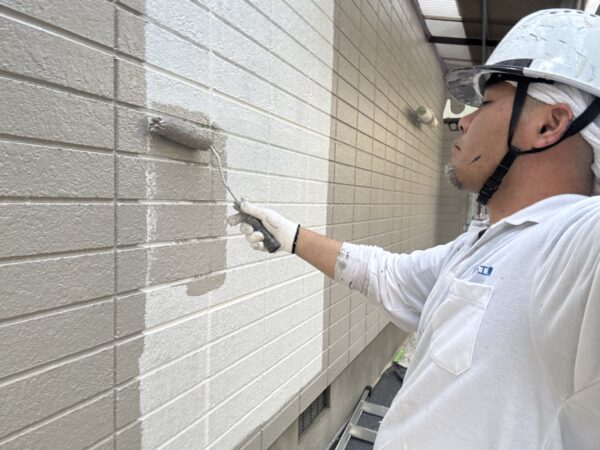 福津市福間南N様邸外壁中塗り9日目