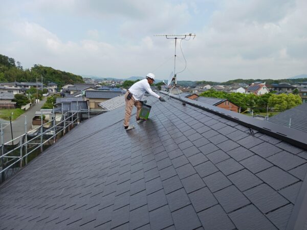 宗像市自由が丘アパート塗装工事10日目