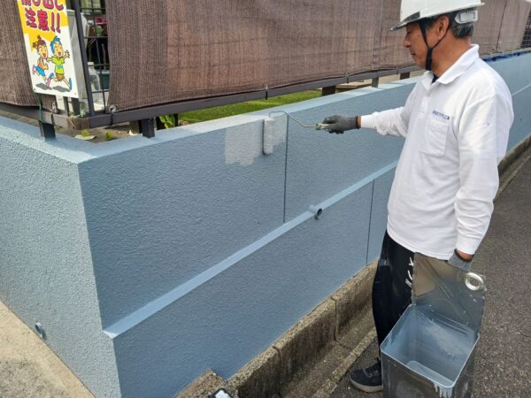 宗像市葉山O様邸外壁塗装工事8日目