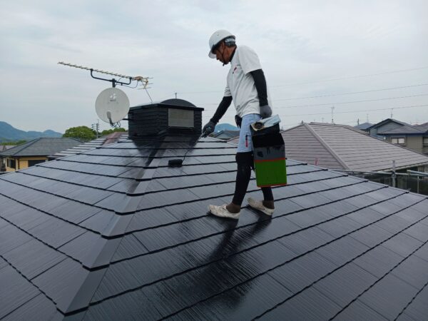 宗像市広陵台N様邸屋根·外壁塗装工事6日目
