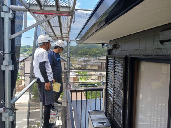 宗像市広陵台N様邸屋根·外壁塗装工事最終日