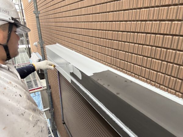 宗像市田久I様邸鉄部錆止め3日目