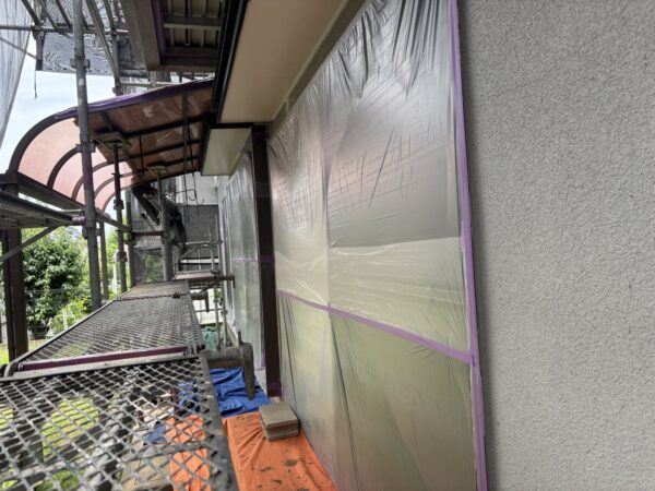 宗像市泉ヶ丘K様邸錆止め塗装3日目