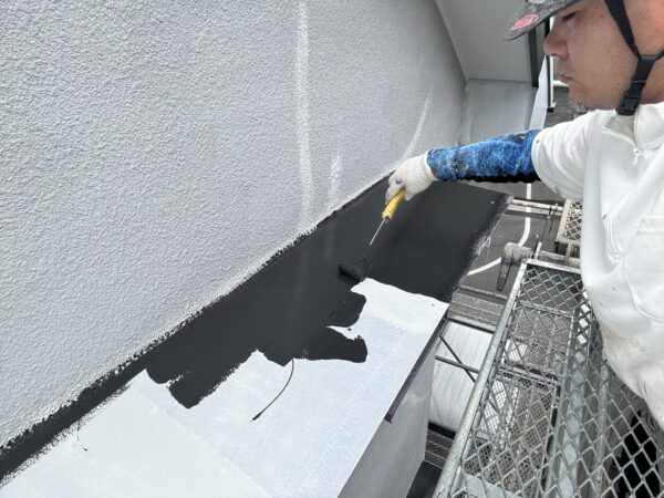宗像市泉ヶ丘K様邸付帯塗装4日目