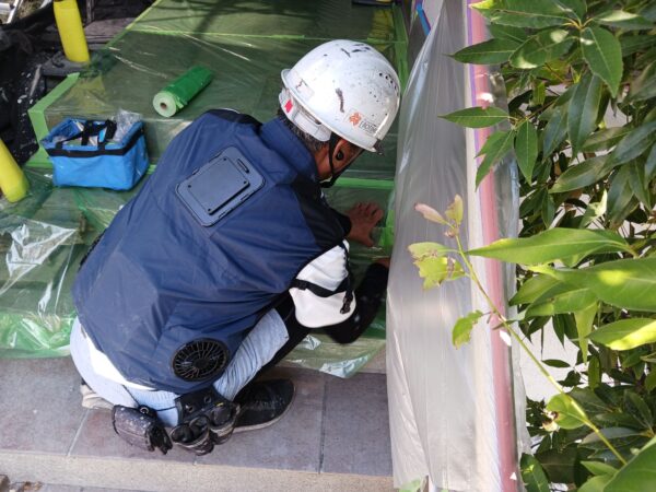 福津市あけぼのF様邸屋根·外壁塗装工事4日目