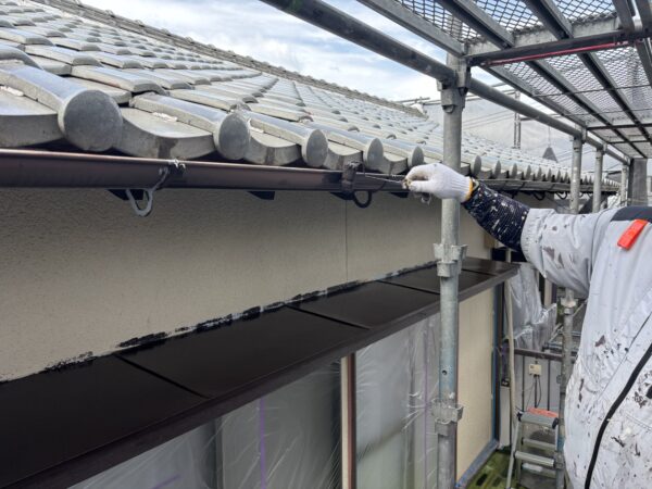 新宮町美咲N様邸付帯塗装3日目