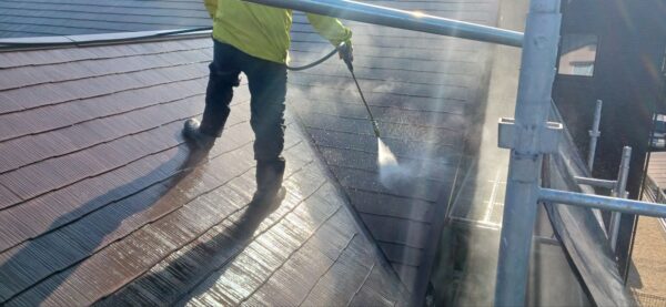 宗像市城西ケ丘U様邸屋根·外壁塗装工事1日目