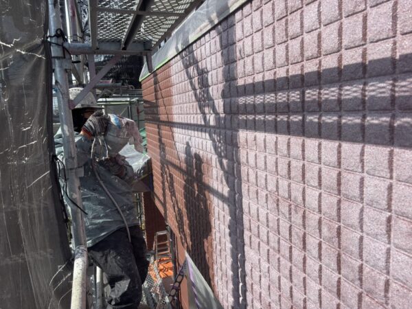 糸島市S様邸外壁塗装工事8日目