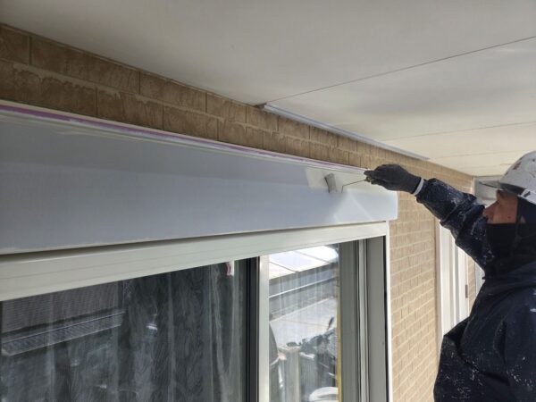 福津市中央N様邸外壁塗装工事2日目