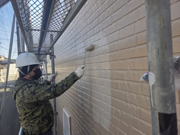 福津市中央N様邸外壁塗装工事5日目