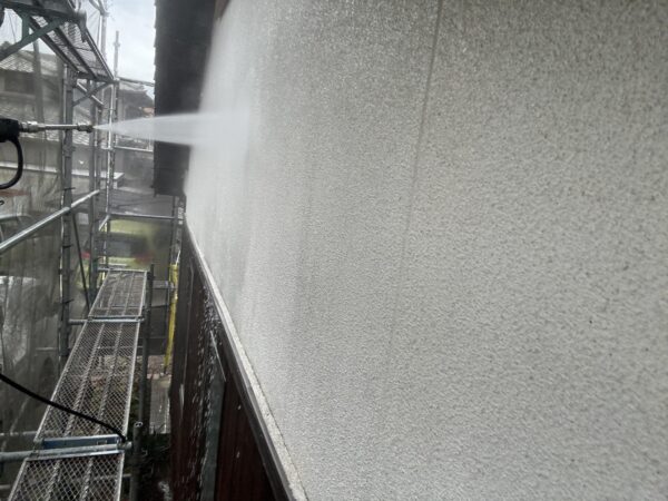 粕屋町仲原Y様邸洗浄作業1日目