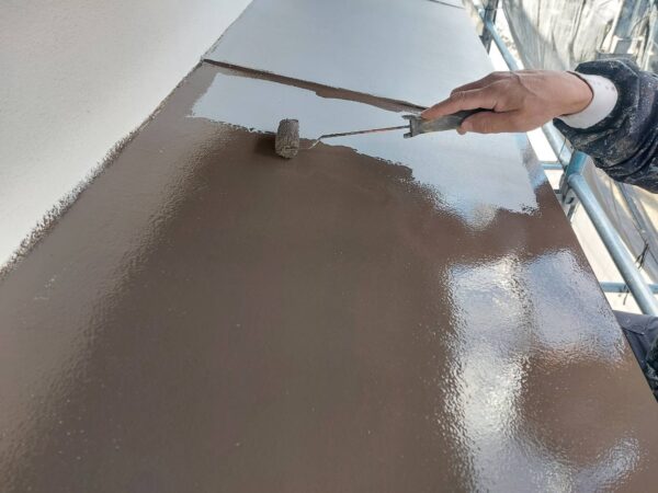 粕屋町仲原Y様邸付帯塗装3日目