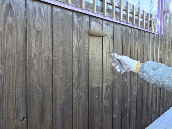 粕屋町仲原Y様邸木部塗装7日目