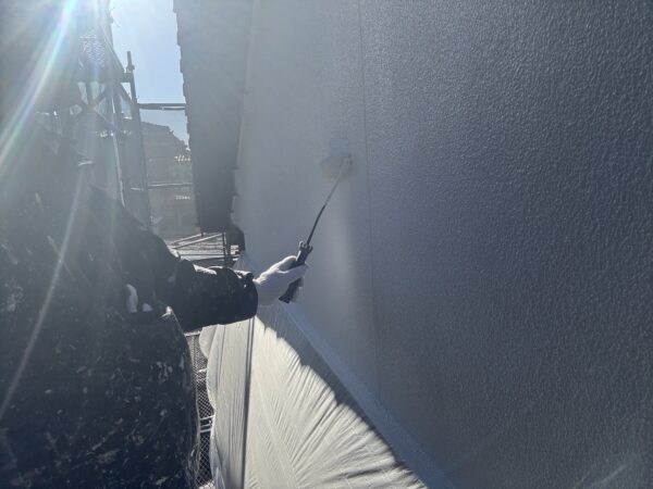 粕屋町仲原Y様邸外壁上塗り8日目