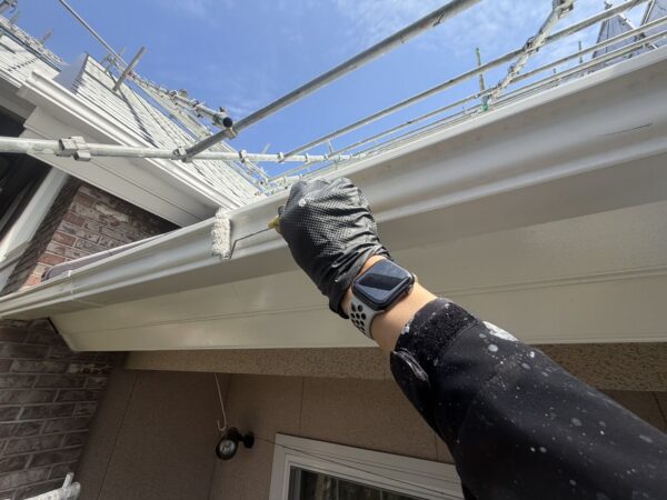 古賀市舞の里U様邸屋根·付帯塗装工事9日目