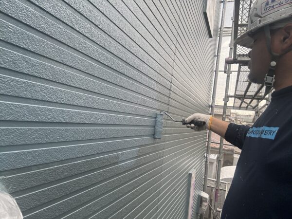 宗像市自由が丘I様邸外壁上塗り5日目