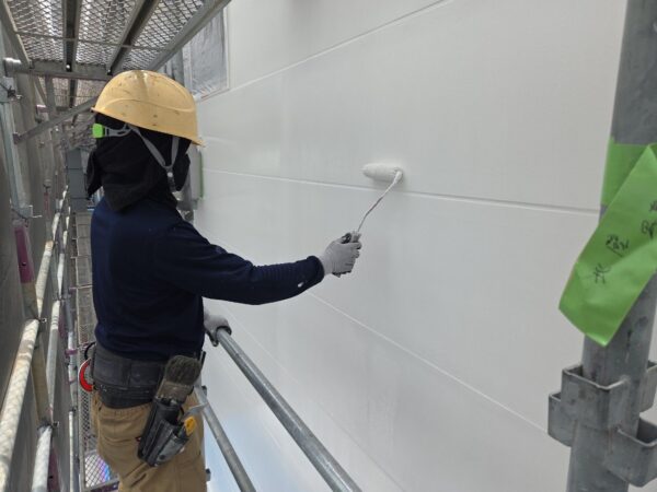 嘉麻市P工場様防音棟屋根·外壁塗装工事16日目