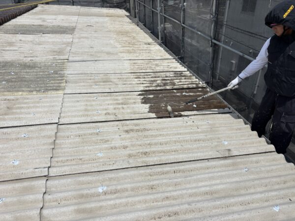 宗像市屋根外壁塗装7日目
