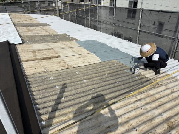 宗像市屋根外壁塗装10日目